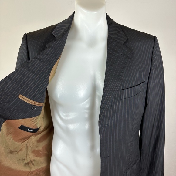 Hugo Boss Golden Pinstripe Sport Jacket Size 38R - Picture 2 of 10